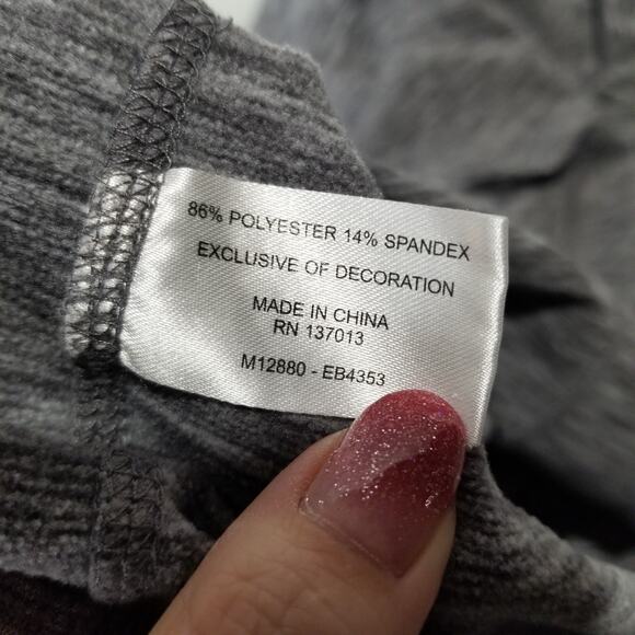 Eddie Bauer Top Womens Medium Long-Sleeve 1/4-Zip Gray Activewear - Picture 7 of 8